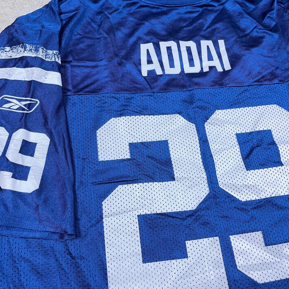Vintage Indianapolis Colts Jersey Men Large Blue Joseph Addai Reebok Y2K Adult * - Picture 11 of 16